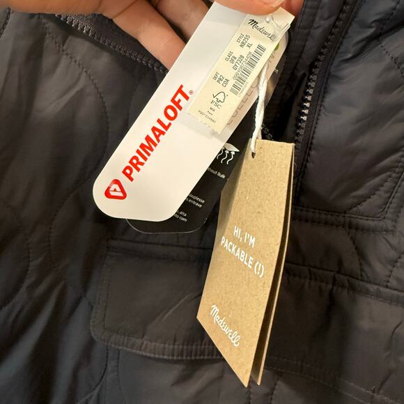 Madewell Black Quilted Puffer Jacket - Picture 5 of 9